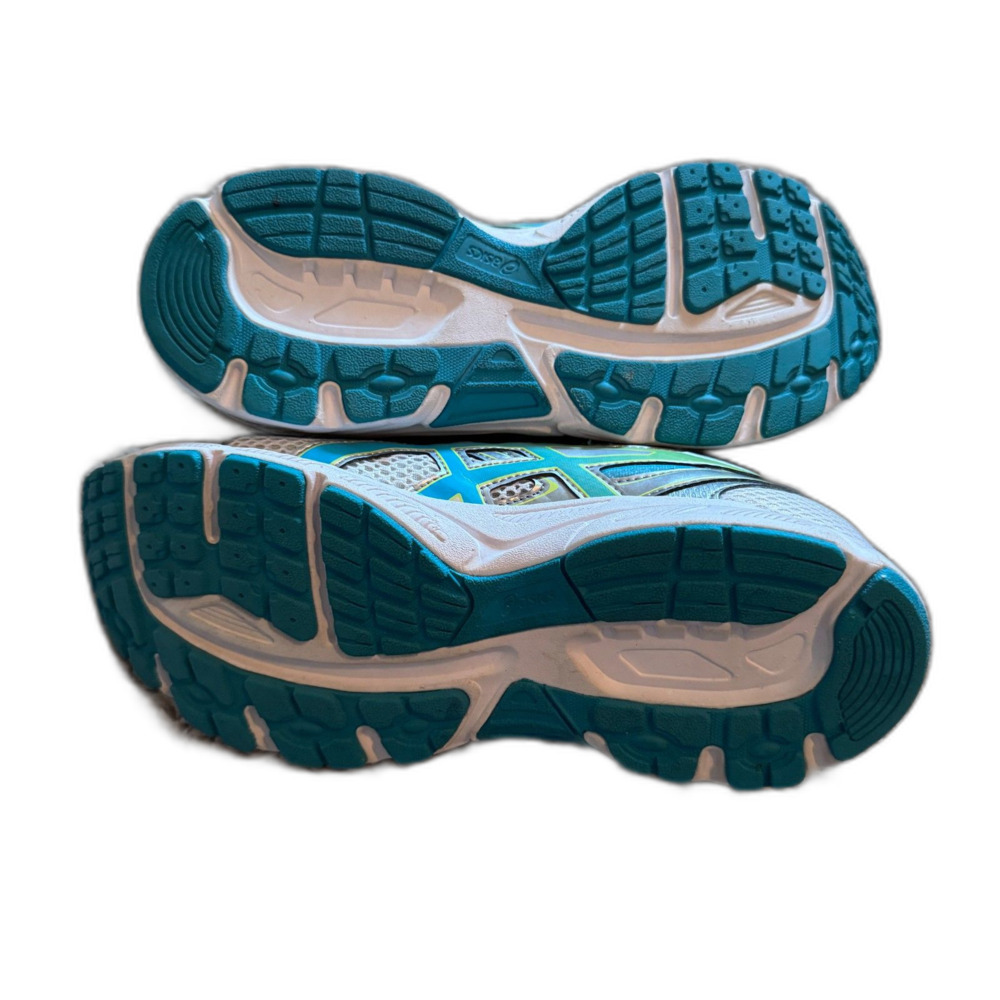 Ascis Gel Contend 2 Running Cross Training Shoes Women's Size 8.5 Silver & Green - Picture 7 of 8